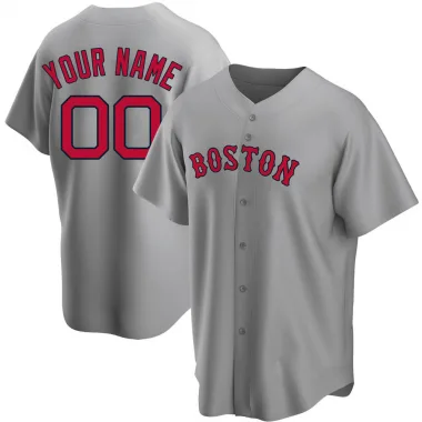Youth Majestic Boston Red Sox #1 Bobby Doerr Replica Grey Road Cool Base  MLB Jersey